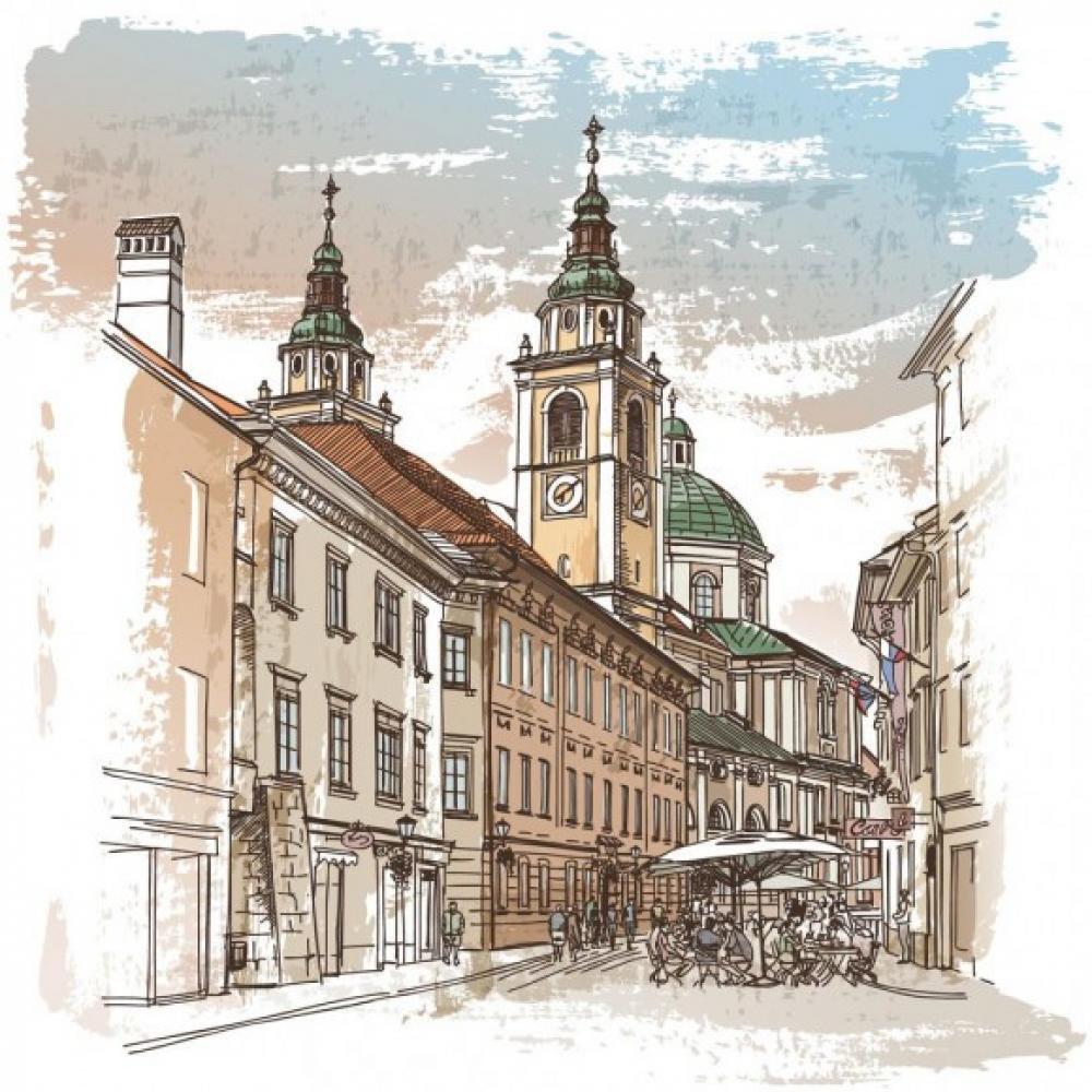 Обои 17391 Иллюстрации фотообои (Walldeco): фото, зображення, колір, малюнок