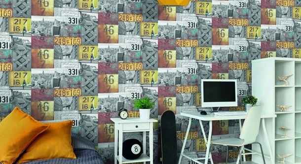 Внешний вид и картинка обоев What's Up 2 Decoprint на стену